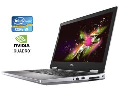 Мобільна робоча станція Dell Precision 7540 / 15.6" (1920x1080) IPS / Intel Core i9-9980HK (8 (16) ядер по 2.4 - 5.0 GHz) / 32 GB DDR4 / 256 GB SSD + 256 GB SSD / nVidia Quadro RTX 3000, 6 GB GDDR6, 192-bit / WebCam / Win 11 Home