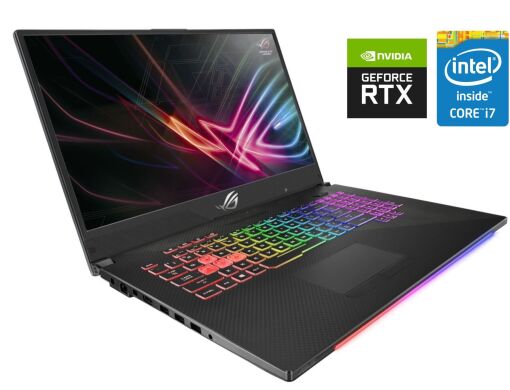 Игровой ноутбук Asus ROG Strix Scar II GL704GW / 17.3” (1920x1080) IPS / Intel Core i7-8750H (6 (12) ядер по 2.2 - 4.1 GHz) / 16 GB DDR4 / 1000 GB SSD / nVidia GeForce RTX 2070, 8 GB GDDR6, 256-bit / WebCam