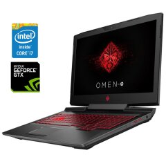 Игровой ноутбук Б-класс HP Omen 17t-an100ca / 17.3" (1920x1080) IPS / Intel Core i7-8750H (6 (12) ядер по 2.2 - 4.1 GHz) / 12 GB DDR4 / 128 GB SSD NVMe + 500 GB HDD / nVidia GeForce GTX 1050 Ti, 4 GB GDDR5, 128-bit / WebCam