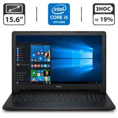 Ноутбук Dell Latitude 3570 / 15.6" (1366x768) TN / Intel Core i5-6200U (2 (4) ядра по 2.3 - 2.8 GHz) / 8 GB DDR3 / 320 GB HDD / Intel HD Graphics 520 / WebCam / HDMI / Windows 10 Pro
