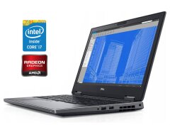 Мобильная рабочая станция Dell Precision 7530 / 15.6" (1920x1080) TN / Intel Core i7-8850H (6 (12) ядер по 2.6 - 4.3 GHz) / 16 GB DDR4 / 256 GB SSD + 256 GB SSD / AMD Radeon Pro WX 4150, 4 GB GDDR5, 128-bit / WebCam / Win 11 Pro