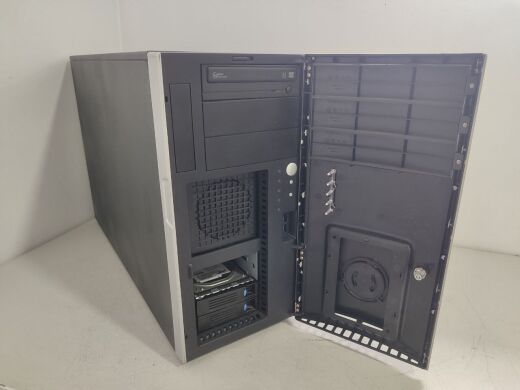 Сервер Terra Tower / 2x Intel Xeon E5-2678 v3 (12 (24) ядер по 2.5 - 3.2 GHz) / 32 GB DDR3 / 150 GB SSD + 2x 4000 GB HDD (SAS) / Megaraid SAS 9361-4i / DVD-ROM