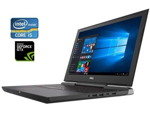 Ігровий ноутбук Б-клас Dell Inspiron G5 5587 / 15.6" (1920x1080) IPS / Intel Core i5-8300H (4 (8) ядра по 2.3 - 4.0 GHz) / 16 GB DDR4 / 128 GB SSD M.2 + 1000 GB HDD / nVidia GeForce GTX 1060 Max-Q, 6 GB GDDR5, 192-bit / WebCam