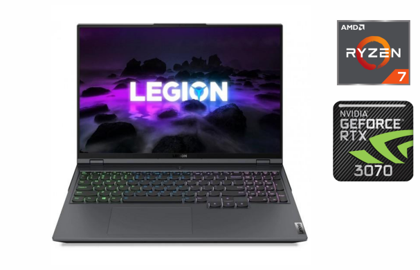 Игровой ноутбук Lenovo Legion 5 Pro 16ACH6H / 16" (2560x1600) IPS / AMD Ryzen 7 5800H (8 (16) ядер по 3.2 - 4.4 GHz) / 32 GB DDR4 / 512 GB SSD / nVidia GeForce RTX 3070, 8 GB GDDR6, 256-bit / WebCam / Windows 10 Игровой ноутбук Lenovo Legion 5 Pro 16ACH6H / 16" (2560x1600) IPS / AMD Ryzen 7 5800H (8 (16) ядер по 3.2 - 4.4 GHz) / 32 GB DDR4 / 512 GB SSD / nVidia GeForce RTX 3070, 8 GB GDDR6, 256-bit / WebCam / Windows 10