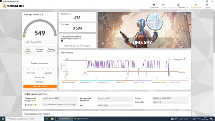 Дискретная видеокарта nVidia Quadro K2000, 2 GB GDDR5, 128-bit
