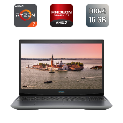 Игровой ноутбук Б-класс Dell G5 5505 / 15.6" (1920x1080) IPS / AMD Ryzen 7 4800H (8 (16) ядер по 2.9 - 4.2 GHz) / 16 GB DDR4 / 512 GB SSD / AMD Radeon RX 5600M, 6 GB GDDR6, 192-bit / WebCam / HDMI