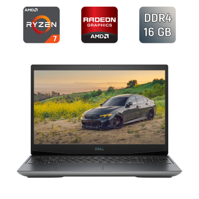 Игровой ноутбук Б-класс Dell G5 SE 5505 / 15.6" (1920x1080) IPS / AMD Ryzen 7 4800H (8 (16) ядер по 2.9 - 4.2 GHz) / 16 GB DDR4 / 512 GB SSD / AMD Radeon RX 5600M, 6 GB GDDR6, 192-bit / WebCam / HDMI