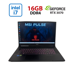 Ігровий ноутбук Б-клас MSI Pulse GL76 12UGK / 17.3" (1920x1080) IPS / Intel Core i7-12700H (14 (20) ядер по 3.5 - 4.7 GHz) / 16 GB DDR4 / 1000 GB SSD / nVidia GeForce RTX 3070, 8 GB GDDR6, 256-bit / WebCam