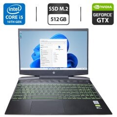 Ігровий ноутбук HP Pavilion Gaming 15 / 15.6" (1920x1080) IPS / Intel Core i5-10300H (4 (8) ядра по 2.5 - 4.5 GHz) / 8 GB DDR4 / 512 GB SSD M.2 / nVidia GeForce GTX 1660 Ti, 6 GB GDDR6, 192-bit / WebCam