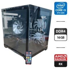 Игровой ПК GTL Infinity Tower / Intel Core i5-9400 (6 ядер по 2.9 - 4.1 GHz) / 16 GB DDR4 / 240 GB SSD M.2 + 500 GB SSD / AMD Radeon RX 580, 8 GB GDDR5, 256-bit / 500W