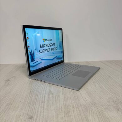 Игровой ультрабук-трансформер Б-класс Microsoft Surface Book 2 / 15.0" (3240x2160) IPS Touch / Intel Core i7-8650U (4 (8) ядра по 1.9 - 4.2 GHz) / 16 GB DDR3 / 1000 GB SSD NVMe / nVidia GeForce GTX 1060, 6 GB GDDR5, 192-bit / WebCam