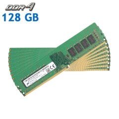 Комплект: Оперативная память для ПК Micron / 128 GB (8x16 GB) / 2Rx8 PC4-21300 / DDR4 / 2666 MHz