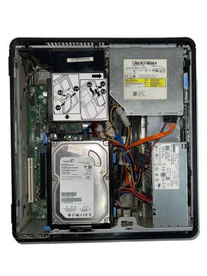 Комплект ПК: Dell OptiPlex 780 SFF / Intel Core 2 Duo E7200 (2 ядра по 2.53 GHz) / 4 GB DDR3 / 160 GB HDD / Intel Graphics / DVD-ROM + Монитор Dell P170St / 17" (1280x1024) TN / VGA, DVI + Клавиатура, мышка, кабели подключения Комплект ПК: Dell OptiPlex 780 SFF / Intel Core 2 Duo E7200 (2 ядра по 2.53 GHz) / 4 GB DDR3 / 160 GB HDD / Intel Graphics / DVD-ROM + Монитор Dell P170St / 17" (1280x1024) TN / VGA, DVI + Клавиатура, мышка, кабели подключения