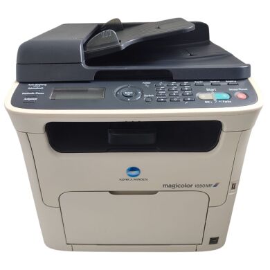 МФУ Konica Minolta MagiColor 1690MF / Лазерная цветная печать / 1200x600 dpi / A4 / 20 стр/мин / USB 2.0, Ethernet / Кабели