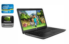 Мобільна робоча станція Б-клас HP zBook 17 G3 / 17.3" (1920x1080) IPS / Intel Core i7-6820HQ (4 (8) ядра по 2.7 - 3.6 GHz) / 32 GB DDR4 / 512 GB SSD / nVidia Quadro M1000M, 2 GB DDR3, 128-bit / WebCam / TouchID