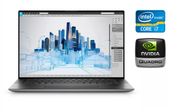Мобильная рабочая станция Dell Precision 5560 / 15.6" (1920x1200) IPS / Intel Core i7-11800H (8 (16) ядер по 2.3 - 4.6 GHz) / 16 GB DDR4 / 512 GB SSD / nVidia Quadro T1200, 4 GB GDDR6, 128-bit / WebCam / Type-C
