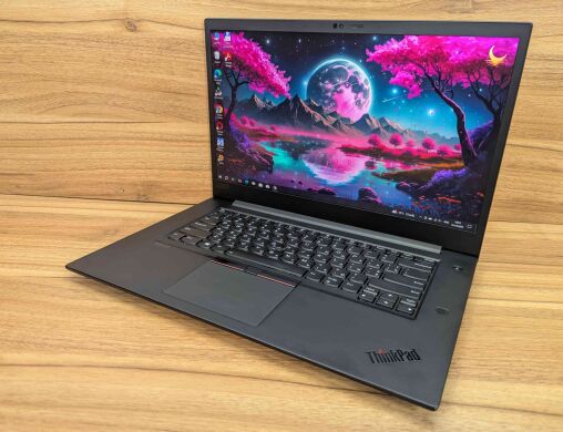 Мобільна робоча станція Lenovo ThinkPad P1 Gen 2 / 15.6" (1920x1080) IPS / Intel Core i7-9850H (6 (12) ядер по 2.6 - 4.6 GHz) / 32 GB DDR4 / 1000 GB SSD / nVidia Quadro T1000, 4 GB GDDR6, 128-bit / WebCam / Fingerprint / Windows 10 Мобільна робоча станція Lenovo ThinkPad P1 Gen 2 / 15.6" (1920x1080) IPS / Intel Core i7-9850H (6 (12) ядер по 2.6 - 4.6 GHz) / 32 GB DDR4 / 1000 GB SSD / nVidia Quadro T1000, 4 GB GDDR6, 128-bit / WebCam / Fingerprint / Windows 10