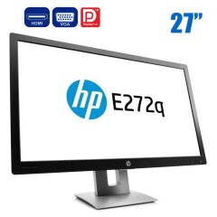 Монитор HP EliteDisplay E272q / 27" (2560x1440) IPS / HDMI, VGA, DisplayPort / VESA 100x100 