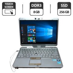 Нетбук-трансформер Б-клас HP EliteBook 2760p / 12.5" (1280x800) IPS Touch / Intel Core i5-2540M (2 (4) ядра по 2.6 - 3.3 GHz) / 8 GB DDR3 / 256 GB SSD / Intel HD Graphics 3000 / WebCam / Стилус