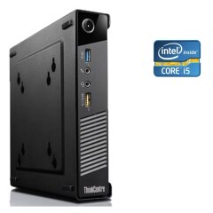 Неттоп Lenovo ThinkCentre M73 Tiny USFF / Intel Core i5-4570s (4 ядра по 2.9 - 3.6 GHz) / 8 GB DDR3 / 240 GB SSD / Intel HD Graphics 4600