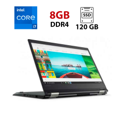 Ноутбук-трансформер Lenovo ThinkPad Yoga 370 / 13.3" (1920x1080) IPS Touch / Intel Core i7-7500U (2 (4) ядра по 2.7 - 3.5 GHz) / 8 GB DDR4 / 120 GB SSD / Intel HD Graphics 620 / WebCam