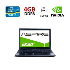 Ноутбук Acer Aspire 5755G / 15.6" (1366x768) TN / Intel Core i3-2350M (2 (4) ядра по 2.3 GHz) / 4 GB DDR3 / 500 GB HDD / nVidia GeForce GT 630M, 2 GB GDDR5, 128-bit / WebCam