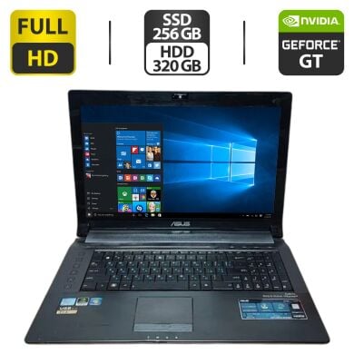 Ноутбук Asus N73S / 17.3" (1920x1080) TN / Intel Core i7-2630QM (4 (8) ядра по 2.0 - 2.9 GHz) / 8 GB DDR3 / 256 GB SSD + 320 GB HDD / nVidia GeForce GT 630M, 2 GB GDDR3, 128-bit / WebCam