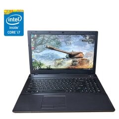 Ноутбук Б-класс Clevo W54 55SU1 / 15.6" (1920x1080) TN / Intel Core i7-4712MQ (4 (8) ядра по 2.3 - 3.3 GHz) / 8 GB DDR3 / 128 GB SSD / Intel HD Graphics 4600 / WebCam 