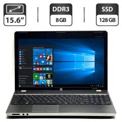 Ноутбук Б-класс HP ProBook 4530s / 15.6" (1366x768) TN / Intel Core i3-2330M (2 (4) ядра по 2.2 GHz) / 8 GB DDR3 / 128 GB SSD / Intel HD Graphics 3000 / WebCam / DVD-ROM / VGA