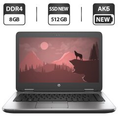 Ноутбук Б-клас HP ProBook 645 G3 / 14" (1366x768) TN / AMD A10-8730B (4 ядра по 2.4 - 3.3 GHz) / 8 GB DDR4 / 512 GB SSD NEW / AMD Radeon R5 Graphics / WebCam / VGA / АКБ NEW / Windows 10 Pro / BIOS PASSWORD BOOT