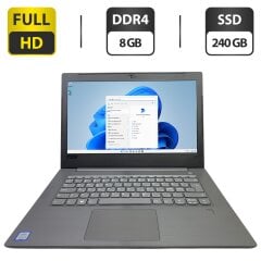 Ноутбук Б-класс Lenovo V330-14IKB / 14" (1920x1080) IPS / Intel Core i5-8265U (4 (8) ядра по 1.6 - 3.9 GHz) / 8 GB DDR4 / 240 GB SSD / Intel UHD Graphics / WebCam