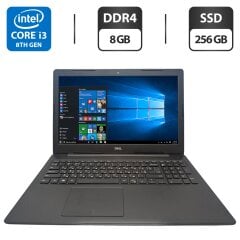 Ноутбук Dell Inspiron 3583 / 15.6" (1920x1080) TN / Intel Core i3-8145U (2 (4) ядра по 2.1 - 3.9 GHz) / 8 GB DDR4 / 256 GB SSD / Intel UHD Graphics 620 / WebCam