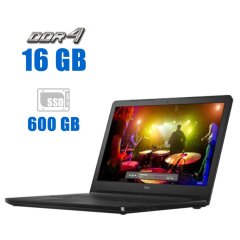 Ноутбук Dell Inspiron 5566 / 15.6" (1366x768) TN / Intel Core i3-7100U (2 (4) ядра по 2.4 GHz) / 16 GB DDR4 / 600 GB SSD / Intel HD Graphics 620 / WebCam / Win 10 Pro