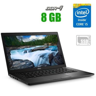 Ноутбук Dell Latitude 7480 / 14" (1920x1080) IPS / Intel Core i5-6300U (2 (4) ядра по 2.4 - 3.0 GHz) / 8 GB DDR4 / 256 GB SSD / Intel HD Graphics 520 / WebCam
