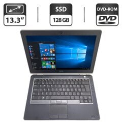 Ноутбук Dell Latitude E6330 / 13.3" (1366x768) TN / Intel Core i7-3520M (2 (4) ядра по 2.9 - 3.6 GHz) / 8 GB DDR3 / 128 GB SSD / Intel HD Graphics 4000 / WebCam / DVD-ROM