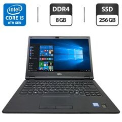 Ноутбук Fujitsu LifeBook E549 / 14" (1920x1080) IPS / Intel Core i5-8265U (4 (8) ядра по 1.6 - 3.9 GHz) / 8 GB DDR4 / 256 GB SSD / Intel UHD Graphics / WebCam
