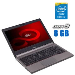 Ноутбук Fujitsu Lifebook E744 / 14" (1600x900) TN / Intel Core i7-4702MQ (4 (8) ядра по 2.2 - 3.2 GHz) / 8 GB DDR3 / 256 GB SSD / Intel HD Graphics 4600 / WebCam / DVD-ROM / FingerPrint