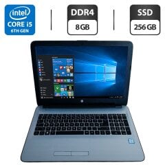 Ноутбук HP 15-ay053nr / 15.6" (1366x768) TN / Intel Core i5-6200U (2 (4) ядра по 2.3 - 2.8 GHz) / 8 GB DDR4 / 256 GB SSD / Intel HD Graphics 520 / WebCam
