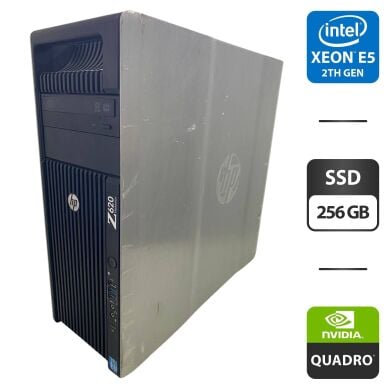 Рабочая станция HP Z620 Workstation Tower / Intel Xeon E5-2660 v2 (10 (20) ядер по 2.2 - 3.0 GHz) / 32 GB DDR3 / 256 GB SSD / nVidia Quadro M2000, 4 GB GDDR5, 128-bit / DVD-ROM Рабочая станция HP Z620 Workstation Tower / Intel Xeon E5-2660 v2 (10 (20) ядер по 2.2 - 3.0 GHz) / 32 GB DDR3 / 256 GB SSD / nVidia Quadro M2000, 4 GB GDDR5, 128-bit / DVD-ROM