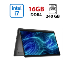 Ультрабук-трансформер Dell Latitude 7420 2-in-1 / 14" (1920x1080) IPS Touch / Intel Core i7-1185G7 (4 (8) ядра по 1.2 - 4.8 GHz) / 16 GB DDR4 / 240 GB SSD / Intel Iris Xe Graphics / WebCam