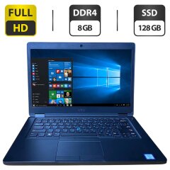 Ультрабук Dell Latitude 5480 / 14" (1920x1080) TN / Intel Core i5-6300U (2 (4) ядра по 2.4 - 3.0 GHz) / 8 GB DDR4 / 128 GB SSD / Intel HD Graphic 520 / WebCam