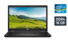 Ультрабук Dell Latitude 5580 / 15.6" (1920x1080) IPS  / Intel Core i7-7600U (2 (4) ядра по 2.8 - 3.9 GHz) / 16 GB DDR4 / 480 GB SSD / Intel HD Graphics 620 / WebCam / Windows 10