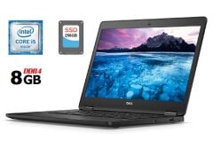 Ультрабук Dell Latitude E7470 / 14" (1366x768) TN / Intel Core i5-6300U (2 (4) ядра по 2.4 - 3.0 GHz) / 8 GB DDR4 / 256 GB SSD / Intel HD Graphics 520 / WebCam / Fingerprint / HDMI / miniDP / Windows 10 лицензия