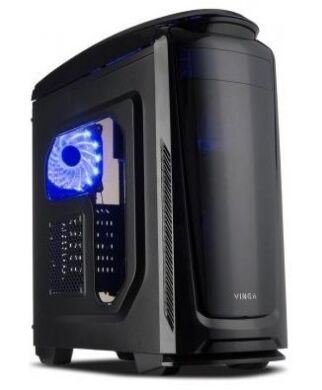Vinga Shark Tower / AMD Ryzen™ 5 1600X (6 (12) ядер по 3.6 - 4 GHz) / 8 GB DDR4 / 1000 GB HDD / nVidia GeForce GTX 1050 Ti (4 GB GDDR5 128 bit)