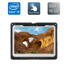 Захищений планшет Panasonic Toughbook CF-33-1 / 12" (2160x1440) IPS Touch / Intel Core i5-7300U (2 (4) ядра по 2.6 - 3.5 GHz) / 16 GB DDR3 / 512 GB SSD / Intel HD Graphics 620 / WebCam / HDMI / Keyboard
