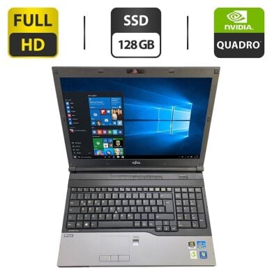 Мобильная рабочая станция Б-класс Fujitsu Celsius H720 / 15.6" (1920x1080) TN / Intel Core i7-3720QM (4 (8) ядра по 2.6 - 3.6 GHz) / 16 GB DDR3 / 128 GB SSD / nVidia Quadro K1000M, 2 GB GDDR3, 128-bit / WebCam