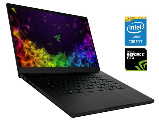 Ігровий ноутбук Razer Blade 15 RZ09-02705 / 15.6" (1920x1080) IPS / Intel Core i7-8750H (6 (12) ядер по 2.2 - 4.1 GHz) / 16 GB DDR4 / 512 GB SSD / nVidia GeForce GTX 1060 Max-Q, 6 GB GDDR5, 192-bit / WebCam