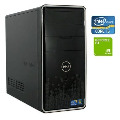 ПК Dell Inspiron 580 Tower / Intel Core i5-650 (2 (4) ядра по 3.2 - 3.46 GHz) / 8 GB DDR3 / 250 GB HDD / nVidia GeForce GT 420, 1 GB DDR3, 128-bit / DVD-RW