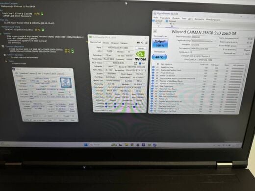 Мобільна робоча станція Lenovo ThinkPad P73 / 17.3" (1920x1080) IPS / Intel Core i7-9750H (6 (12) ядер по 2.6 - 4.5 GHz) / 32 GB DDR4 / 256 GB SSD + 256 GB SSD / nVidia Quadro RTX 3000, 6 GB GDDR6, 192-bit / WebCam / Win 11 Pro