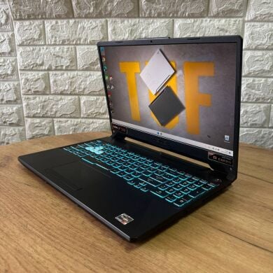 Ігровий ноутбук Asus TUF Gaming A15 FA506QE / 15.6" (1920x1080) IPS / AMD Ryzen 7 5800H (8 (16) ядер по 3.2 - 4.4 GHz) / 16 GB DDR4 / 512 GB SSD / nVidia GeForce RTX 3050 Ti, 4 GB GDDR6, 128-bit / WebCam Ігровий ноутбук Asus TUF Gaming A15 FA506QE / 15.6" (1920x1080) IPS / AMD Ryzen 7 5800H (8 (16) ядер по 3.2 - 4.4 GHz) / 16 GB DDR4 / 512 GB SSD / nVidia GeForce RTX 3050 Ti, 4 GB GDDR6, 128-bit / WebCam